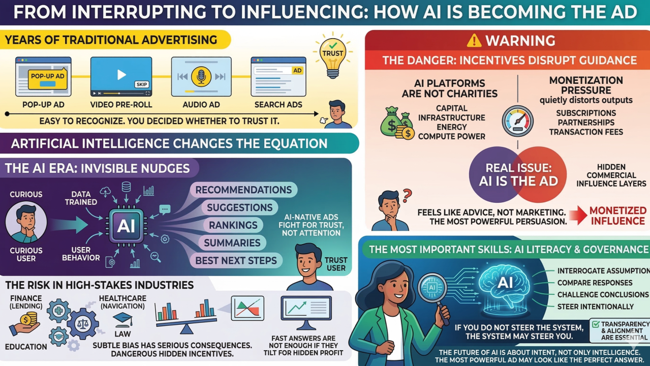 The Most Powerful Ads in AI May Not Look Like Ads at All
