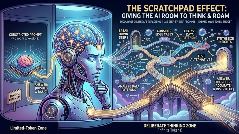 The Scratchpad Effect: Why Telling Your AI to "Take Its Time" Actually Works